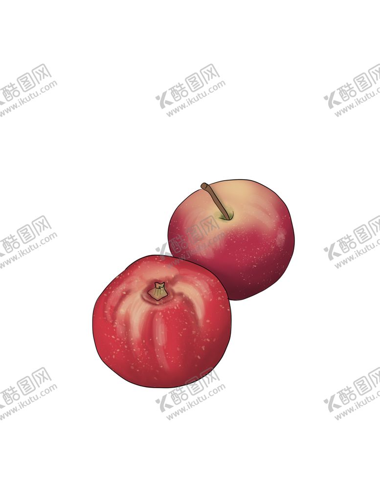 编号：34332210080817427200【酷图网】源文件下载-手绘苹果