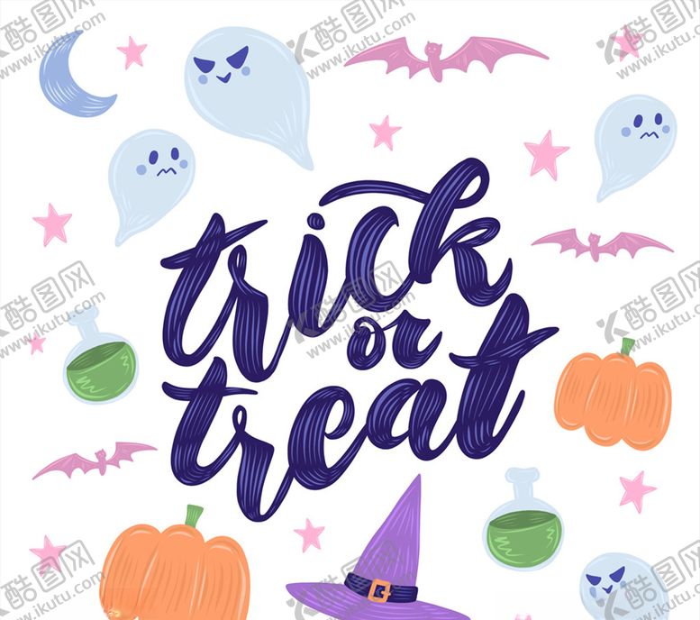 编号：27555910141707469361【酷图网】源文件下载-可爱万圣节元素艺术字