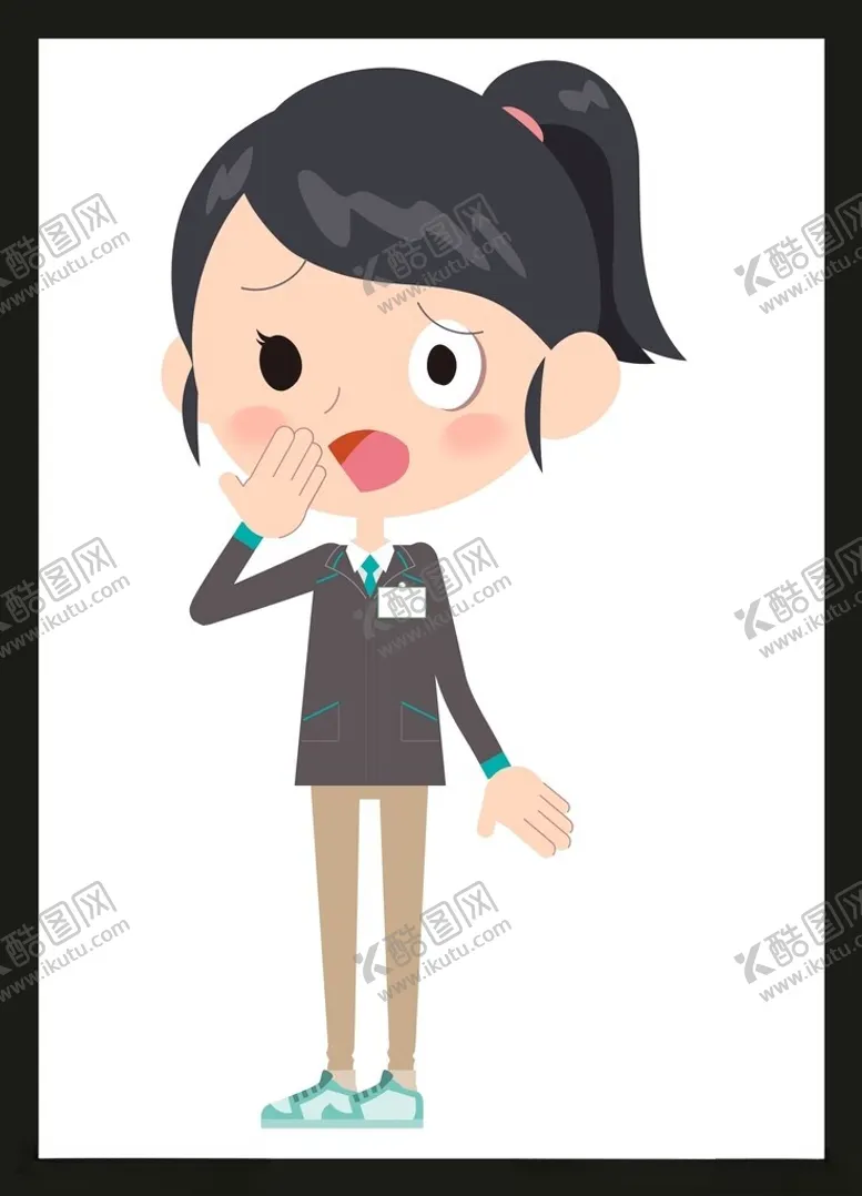编号：71140801310804536833【酷图网】源文件下载-手绘卡通女孩