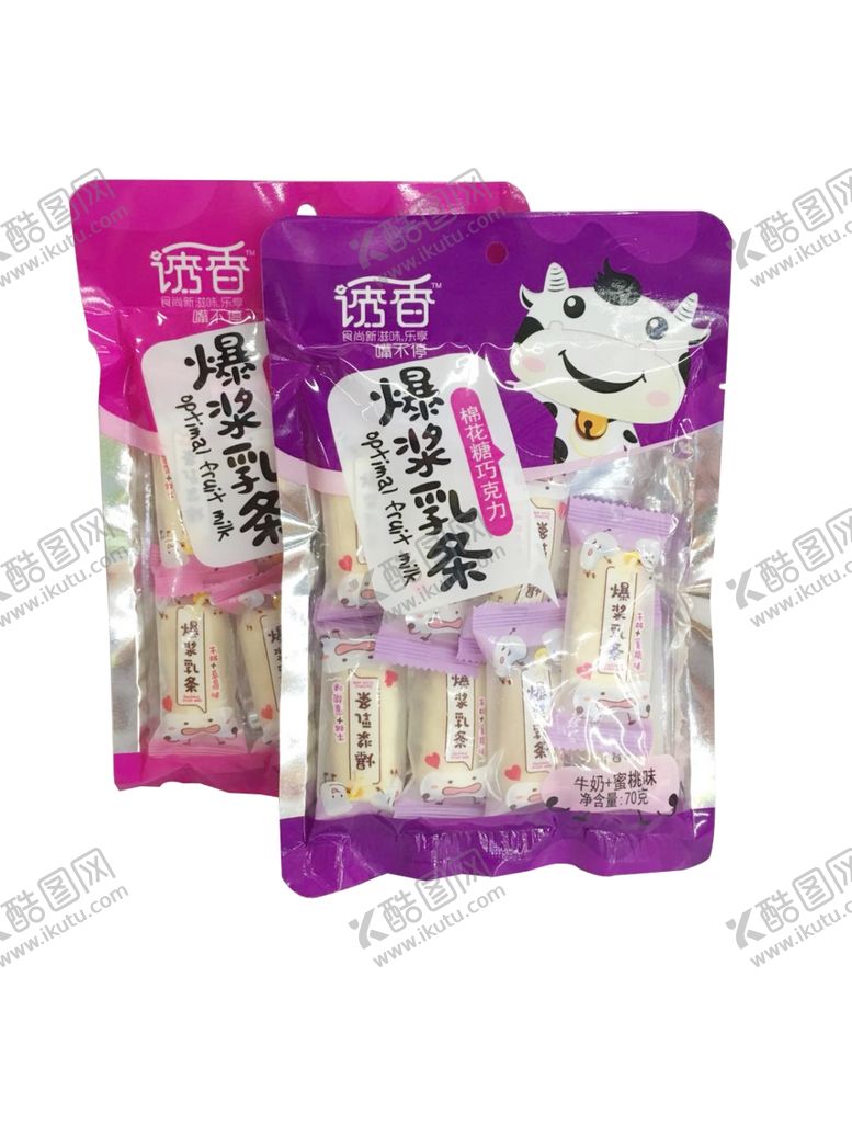 编号：76863707072041592791【酷图网】源文件下载-诱香爆浆乳条70g
