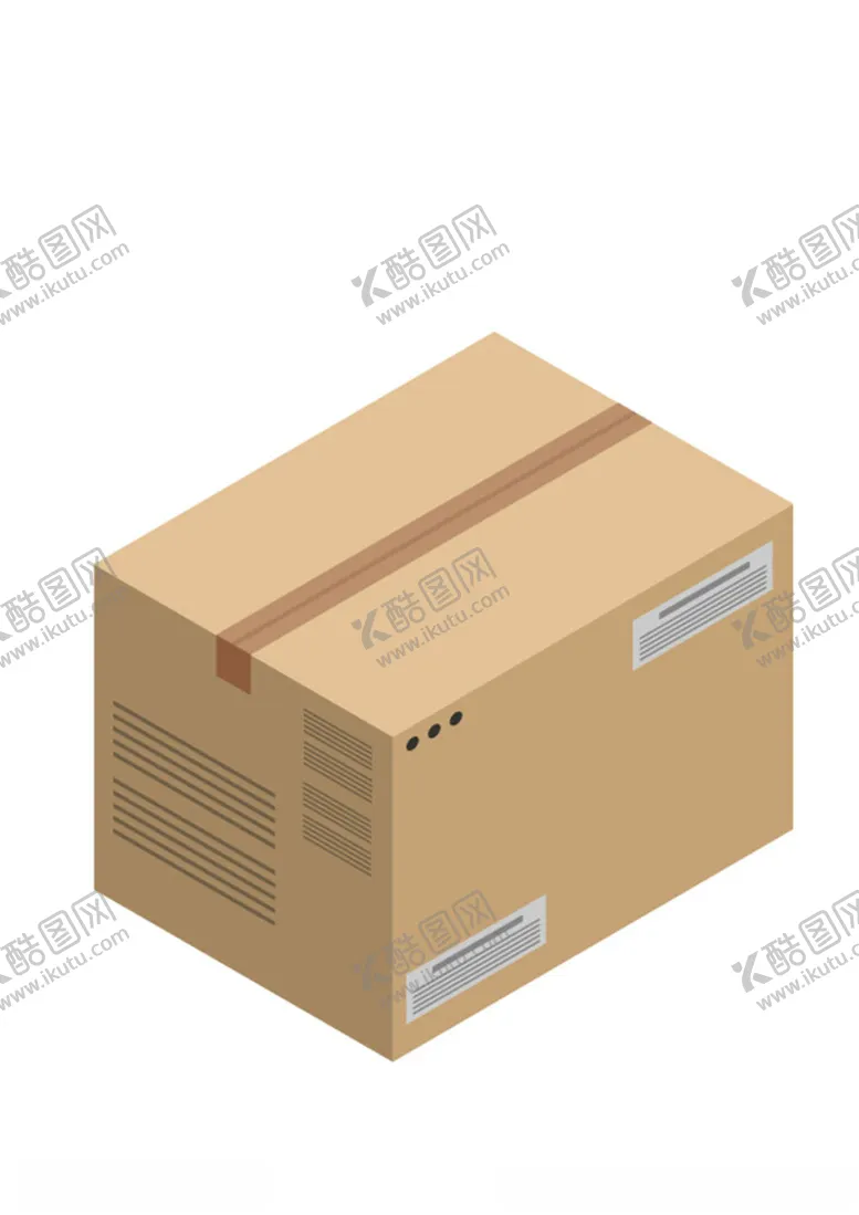 编号：30465202180150526598【酷图网】源文件下载-包裹快递箱快递盒子瓦楞纸箱