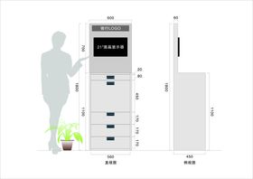 复古风格12斗咖啡柜台