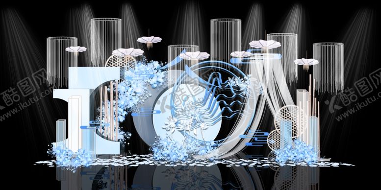 编号：96040110061741159064【酷图网】源文件下载-水墨新中国风婚礼设计背景