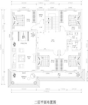 农村二层别墅平面布置图