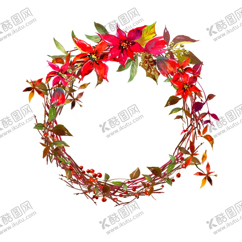 编号：26418002111158451508【酷图网】源文件下载-花环 