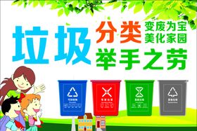垃圾分类海报城市图片