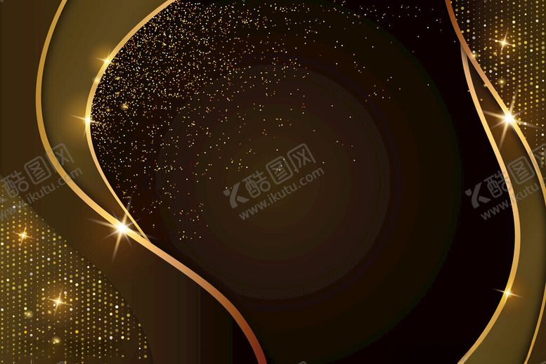 编号：90850602221818246800【酷图网】源文件下载-金色曲线背景