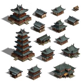 游戏房屋建筑物元素