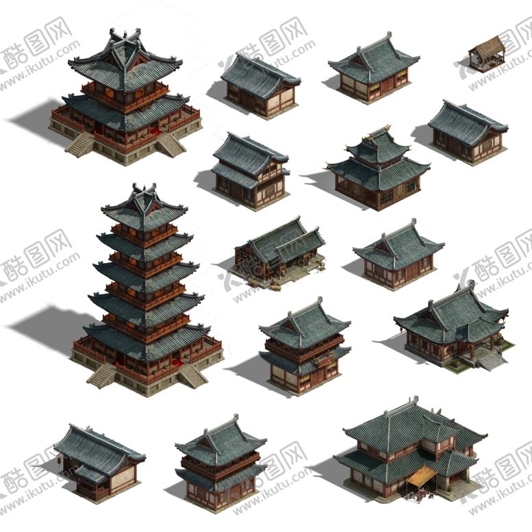 编号：41647206262349425446【酷图网】源文件下载-游戏房屋建筑物元素
