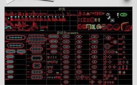 电器图库家具家电CAD