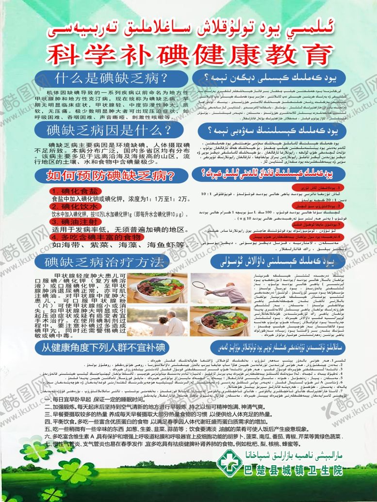 编号：12865510050210256892【酷图网】源文件下载-科学补碘健康教育