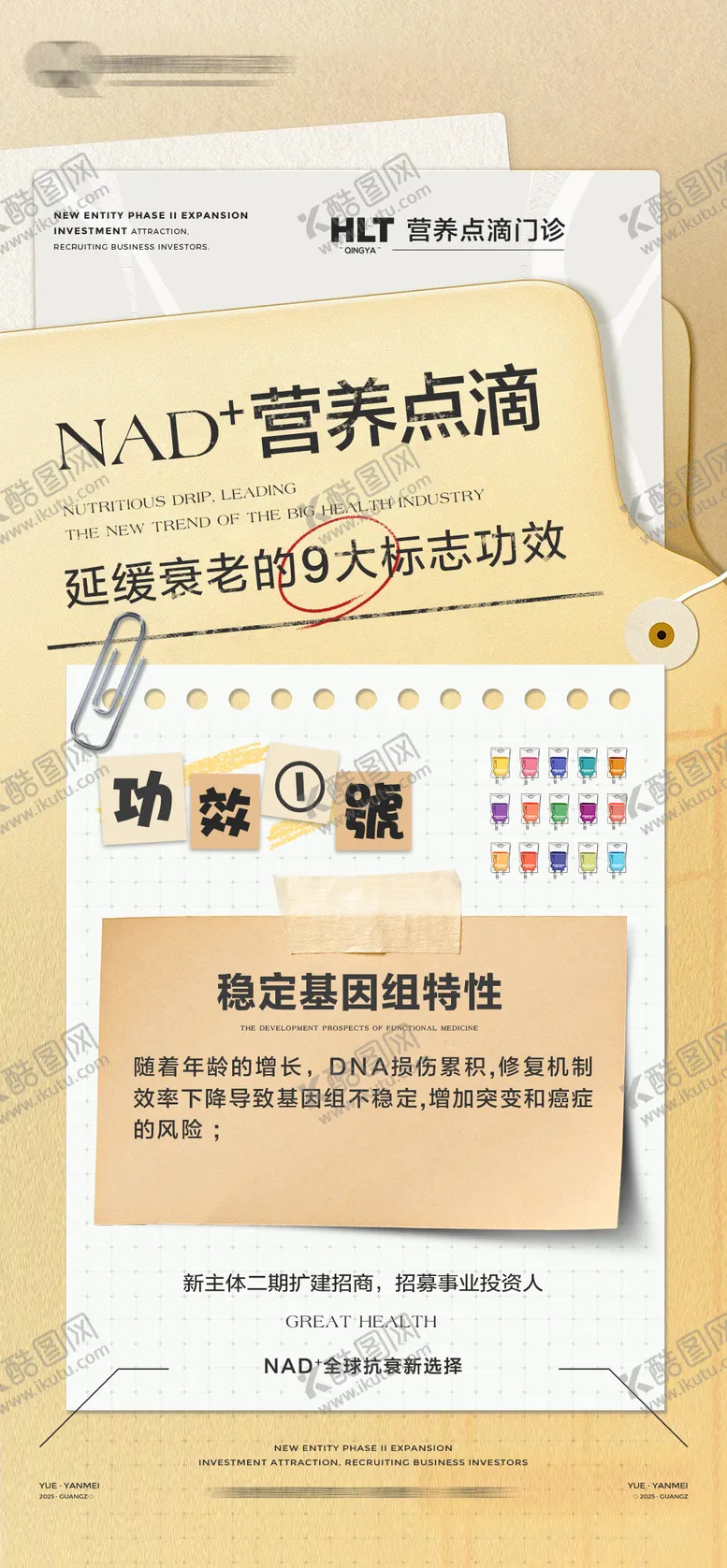 编号：50297604240612366478【酷图网】源文件下载-NAD营养点滴海报