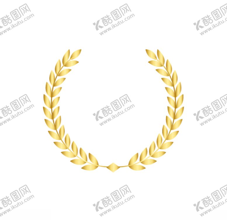 编号：83584407051611555060【酷图网】源文件下载-矢量手绘金色橄榄枝