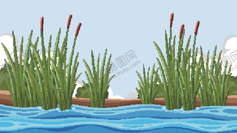 编号：81820702170141244691【酷图网】源文件下载-水草香蒲