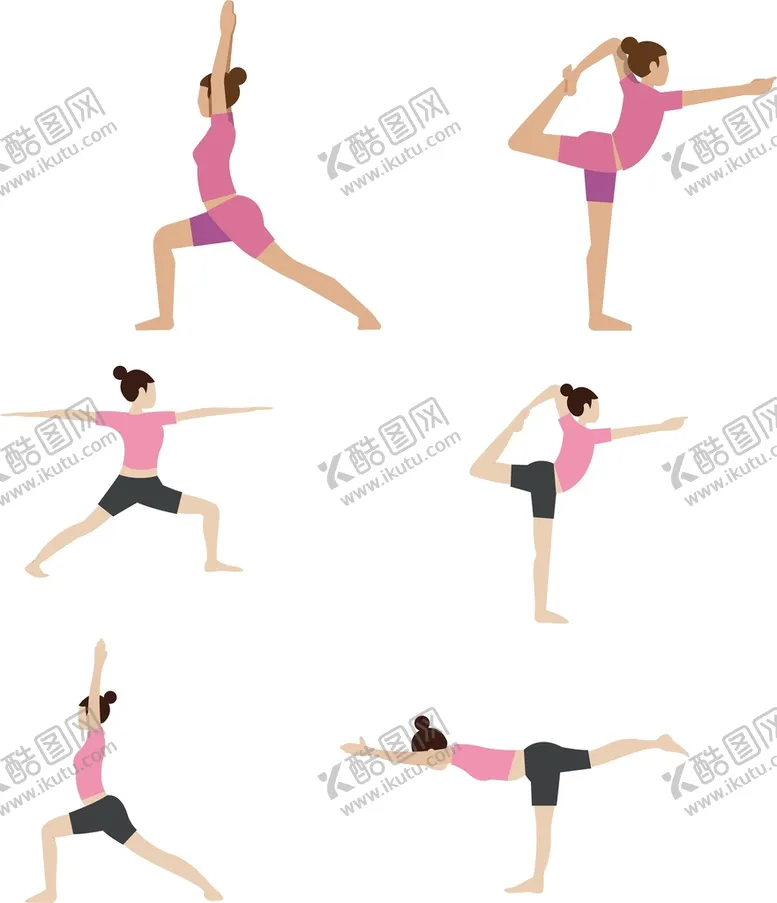 编号：72576001310723178438【酷图网】源文件下载-瑜伽人物