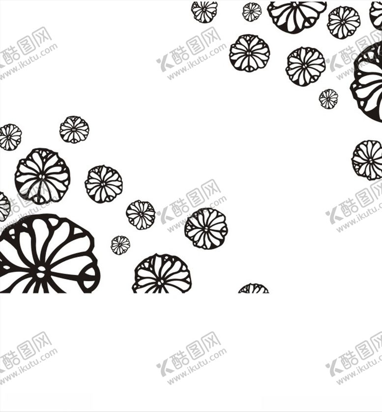 编号：18005210090741475214【酷图网】源文件下载-硅藻泥刻花花纹线条矢量