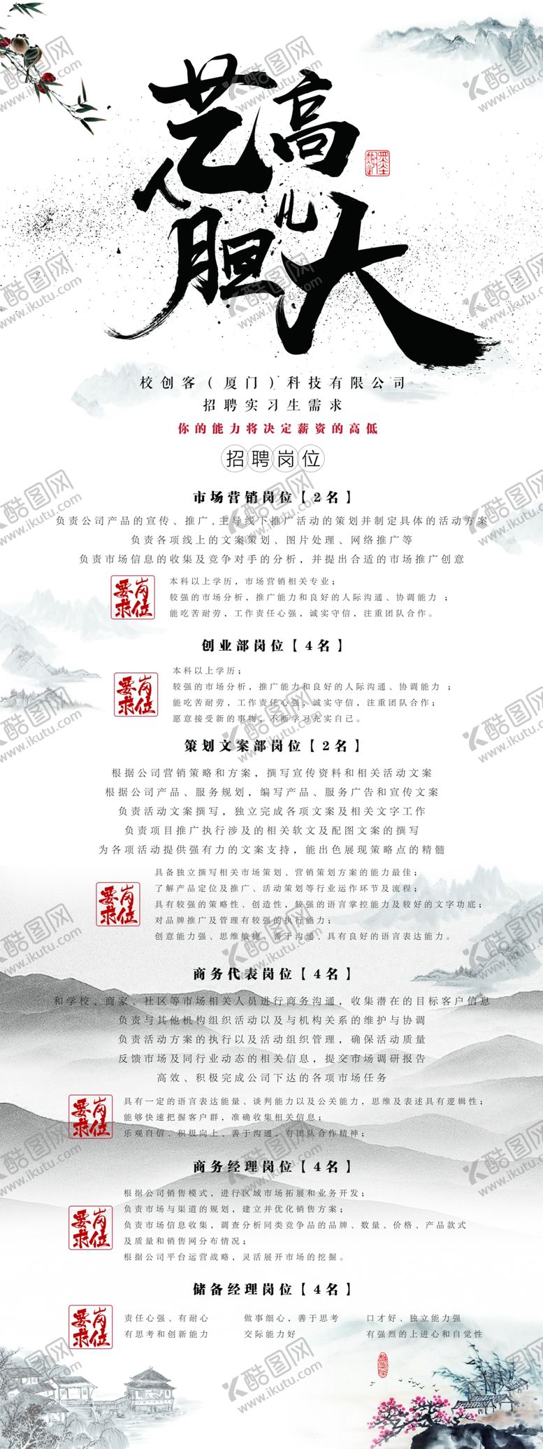 编号：85239407122104438358【酷图网】源文件下载-招聘