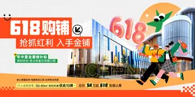 地产618商铺活动海报展板