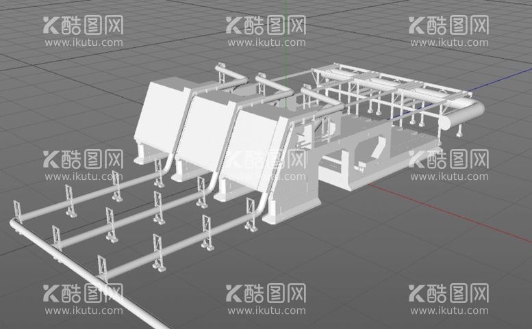 编号：53928110111214261940【酷图网】源文件下载-C4D模型工厂设备