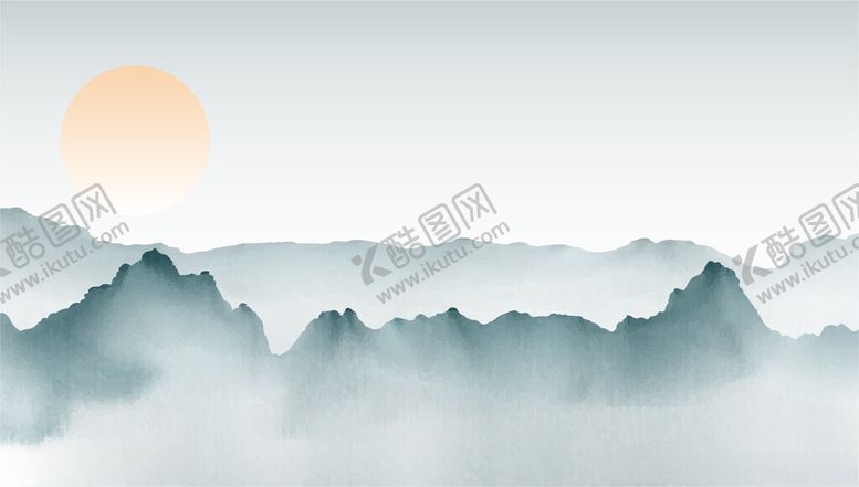 编号：48915001041924183892【酷图网】源文件下载-古风山水背景