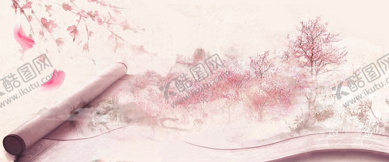 编号：22157312080327083924【酷图网】源文件下载-桃花节粉色浪漫海报.