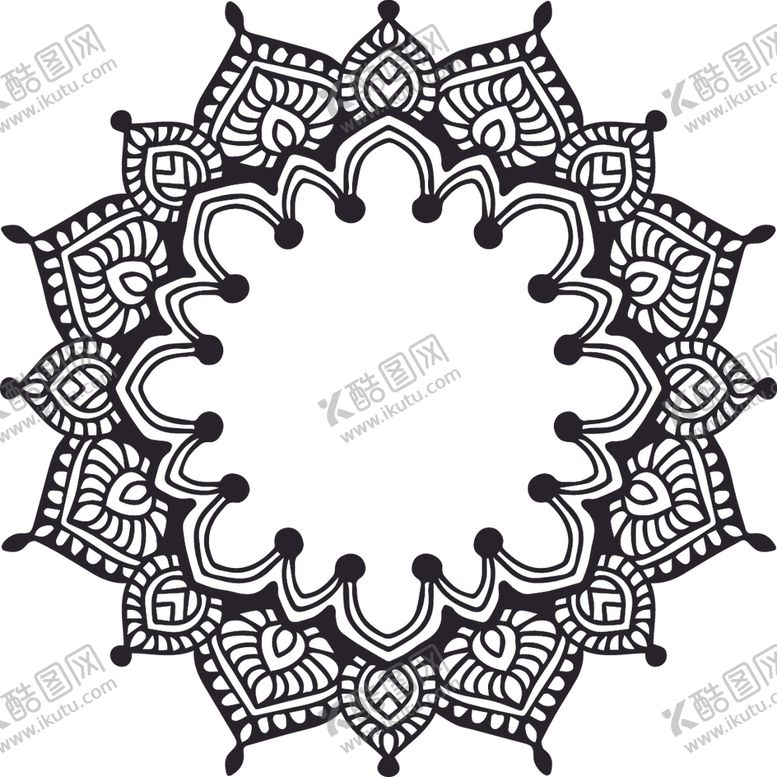 编号：39203606291006127821【酷图网】源文件下载-曼陀罗花纹