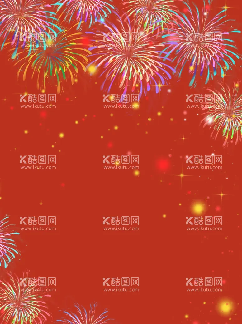 编号：57602412070117304130【酷图网】源文件下载-节日烟花新年春节图片背景