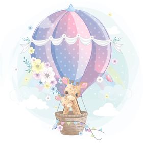 温馨浪漫动物插画