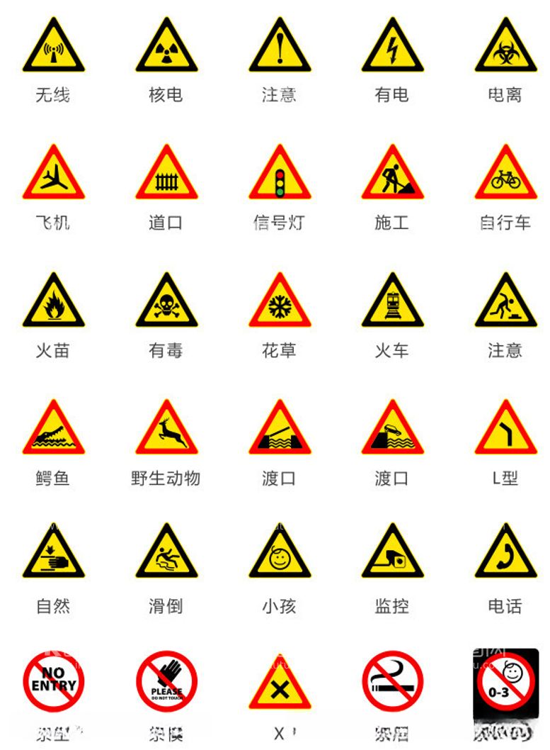 编号：67188712210222463656【酷图网】源文件下载-危险指示牌