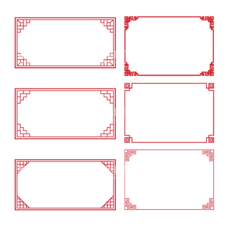 编号：60307911161014045975【酷图网】源文件下载-中式边框 