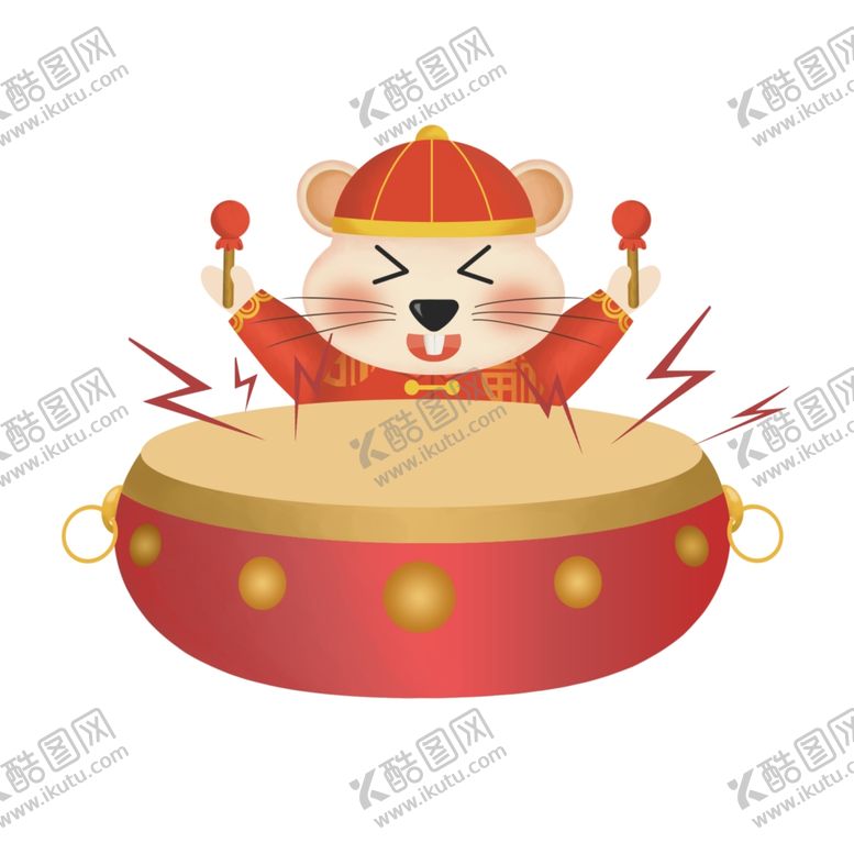 编号：88245709241804014177【酷图网】源文件下载-老鼠打鼓