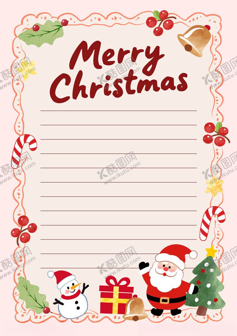 编号：79502211211547487505【酷图网】源文件下载-圣诞节信纸