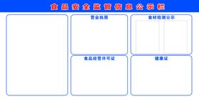 食品安全公示栏