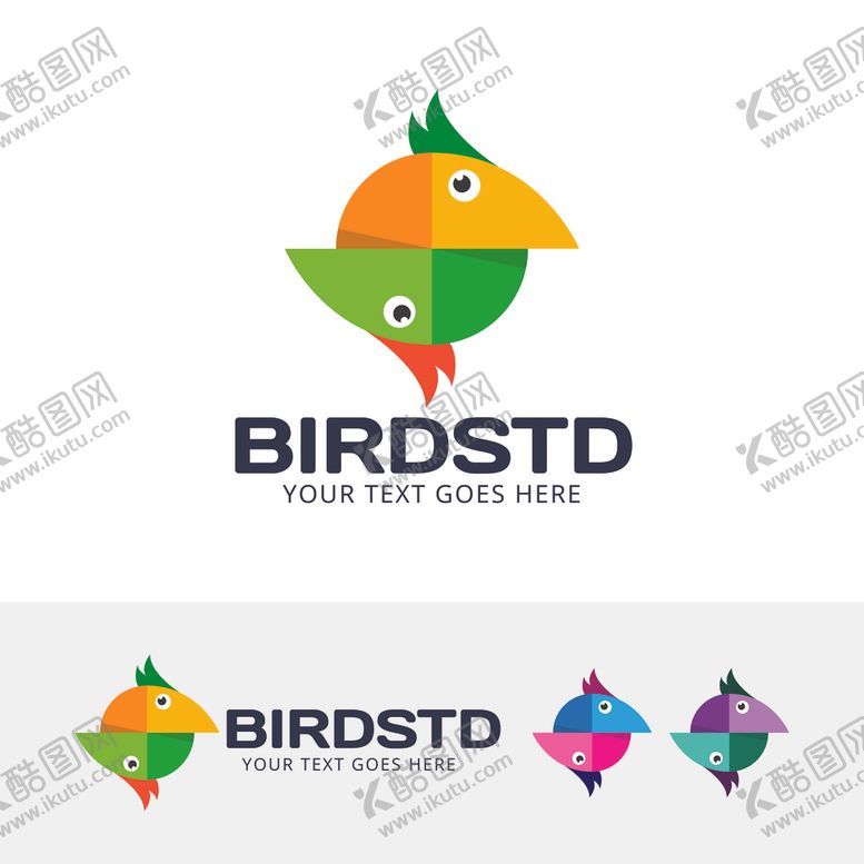 编号：21794107141243035197【酷图网】源文件下载-禽类LOGO标志