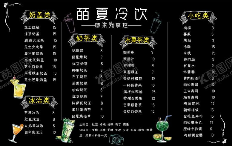 编号：49019105131929546248【酷图网】源文件下载-奶茶菜单