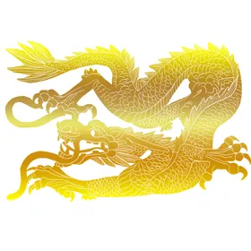 金龙双戏珠色免扣
