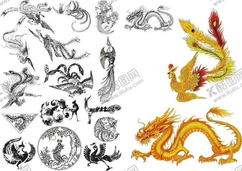 编号：48304401182317348656【酷图网】源文件下载-龙凤图