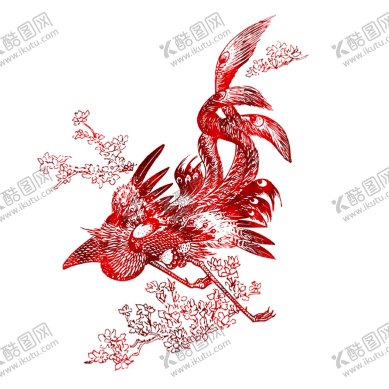 编号：96453004301426543537【酷图网】源文件下载-手绘水彩凤凰