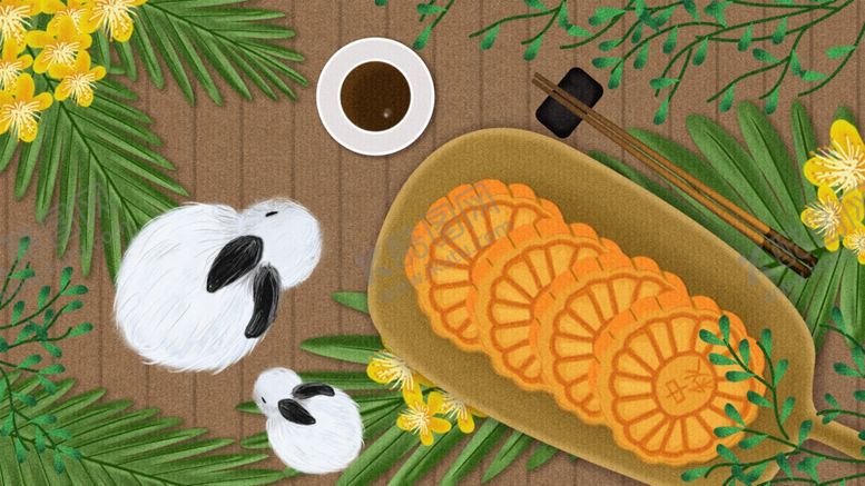 编号：90228609220559175266【酷图网】源文件下载-中秋节插画