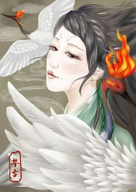 国潮手绘插画