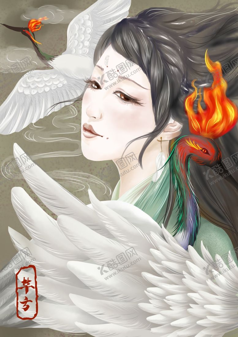 编号：63549605040731297841【酷图网】源文件下载-国潮手绘插画