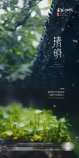 医美地产清明节海报