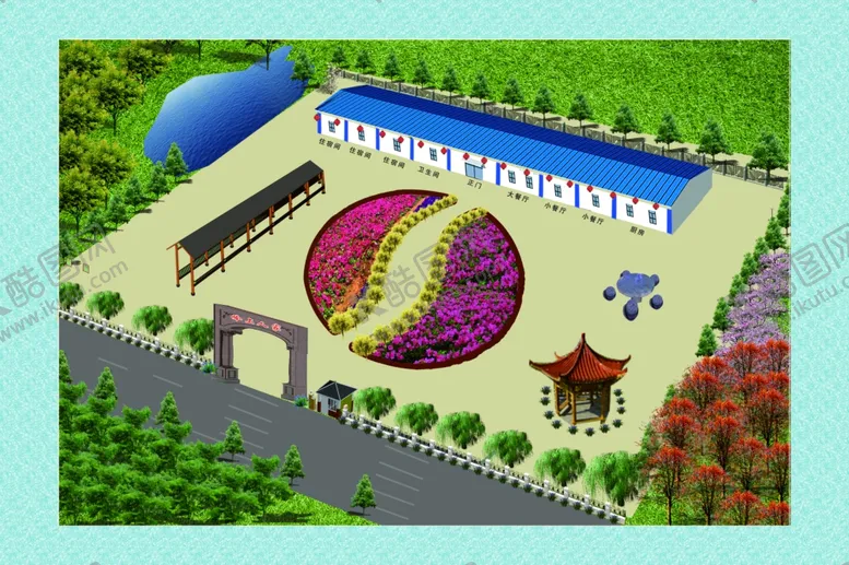 编号：77056407071102142264【酷图网】源文件下载-厂区鸟瞰图