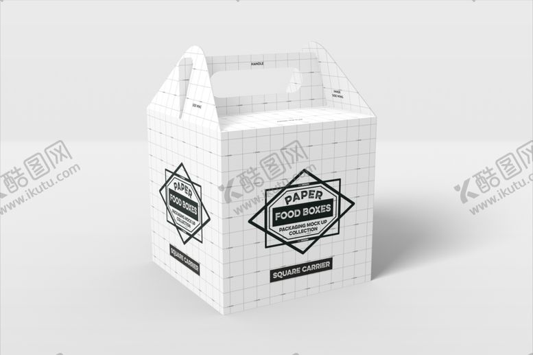 编号：35525809101739486332【酷图网】源文件下载-快餐纸盒包装样机