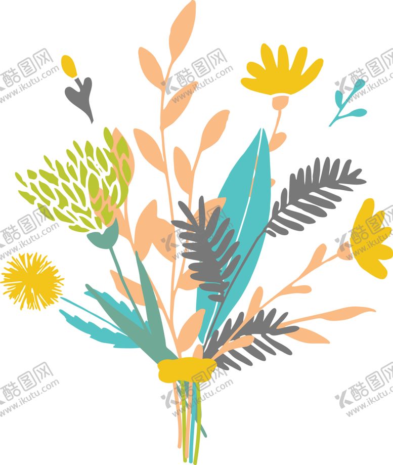 编号：79807410171419499139【酷图网】源文件下载-花草插画