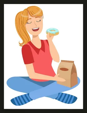 手绘卡通女孩动画