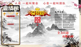 企业荣誉榜