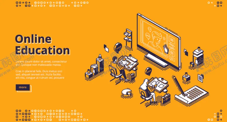 编号：45380306290511428836【酷图网】源文件下载-在线教育创意插画设计