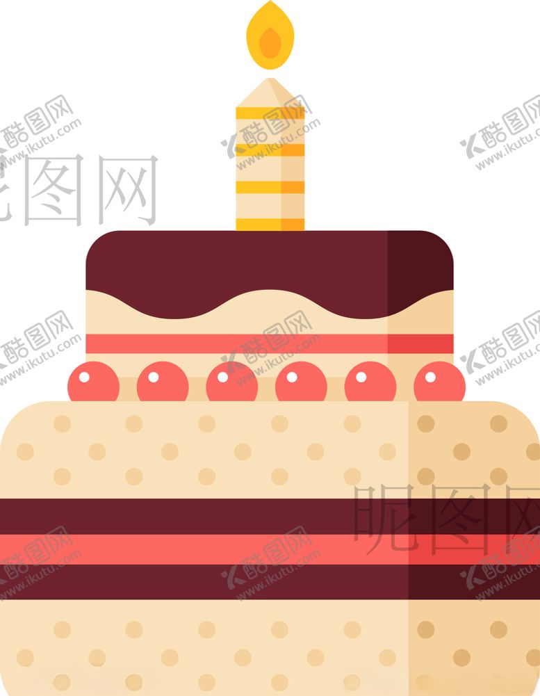 编号：96344710090426078347【酷图网】源文件下载-生日蛋糕UI标识标志LOGO