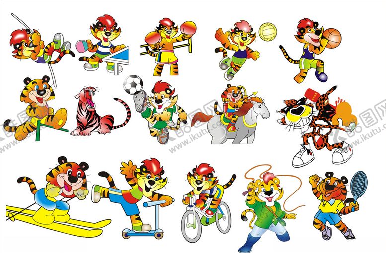 编号：96529610291933163295【酷图网】源文件下载-矢量老虎